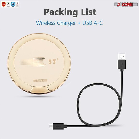 Wireless Phone Charging Pad 15W Wire Less Fast Slim Charger CDKW04 W - Picture 2 of 9